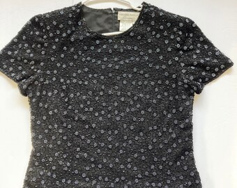 black evening blouse