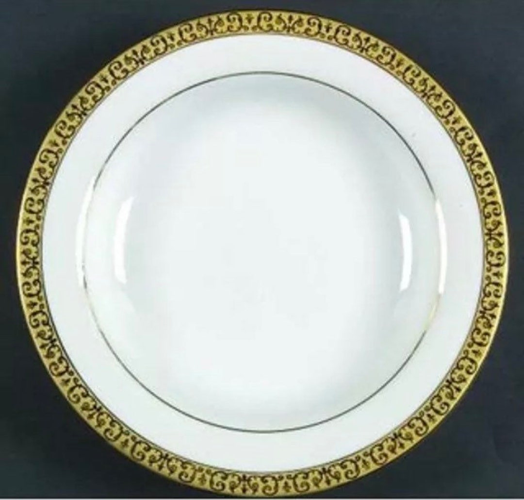 5 GOLD BUFFET Royal Gallery Gold Rim Soup Bowls Etsy