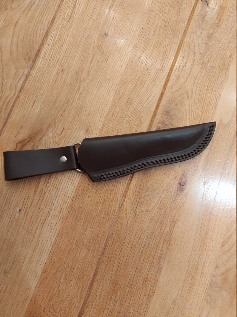 Custom Made Leather Dangler Hunting Knife Sheath Etsy
