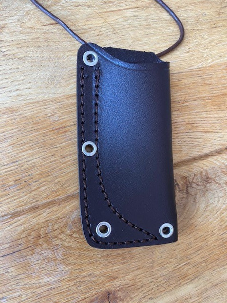 Craftsman Made tactical Style Leather Neck Knife Sheath Etsy