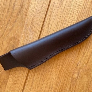 Custom bushcraft hunting leather sheath
