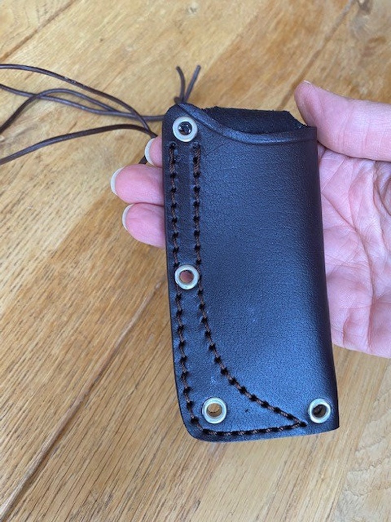 Craftsman Made tactical Style Leather Neck Knife Sheath Etsy
