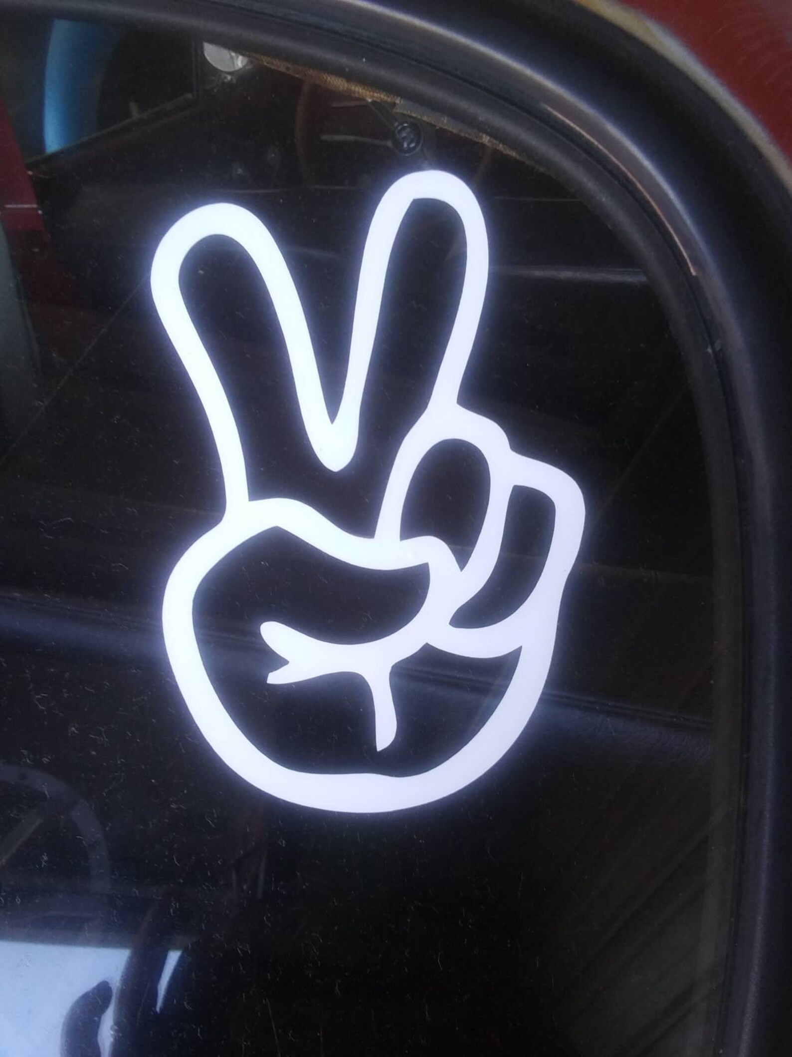 Peace Sign Decal. Peace Sign Sticker. Car Decal. Window | Etsy
