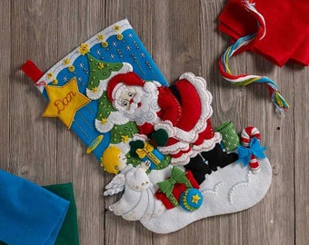 Bucilla Santa's Gift Felt Stocking Kit # 86896 - *NEW/UNOPENED*