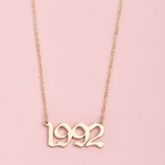 Birth Year Necklace Proud of Your Birth 