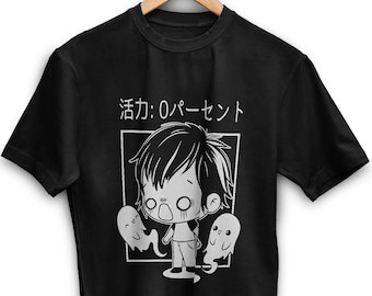 Harajuku 0% Energy Shirt -kawaii shirt,pastel goth shirt,kawaii clothing,kawaii clothes,kawaii tshirt,aesthetic clothing,harajuku shirt