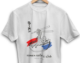 Japanese Ramen Shirt, Japanese Aesthetic Shirt, Japanese Streetwear, Ramen Shirt, Harajuku Clothing, Harajuku Shirt, Japanese Tee