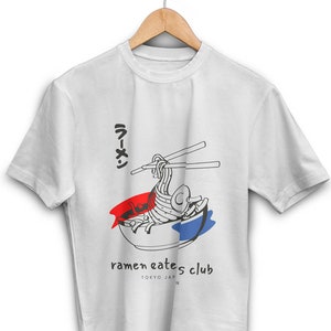Japanisches Ramen-Shirt, japanisches ästhetisches Shirt, japanische Streetwear, Ramen-Shirt, Harajuku-Kleidung, Harajuku-Shirt, japanisches T-Shirt