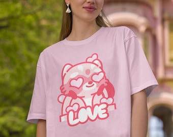 Kawaii Raccoon Shirt -y2k shirt,kawaii shirt,pastel goth shirt,kawaii clothing,kawaii clothes,kawaii tshirt,aesthetic clothing,harajuku tee