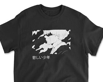 Sad Boy Shirt, Japanese Shirt, Manga Shirt, Sad Boys Club, Anime Shirt, Pastel Goth Shirt, Harajuku Shirt, Goth Shirt, Anime Clothing,Unisex