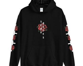 japanese flower hoodie