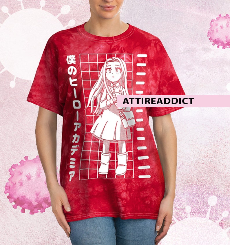 my hero academia tie dye shirt