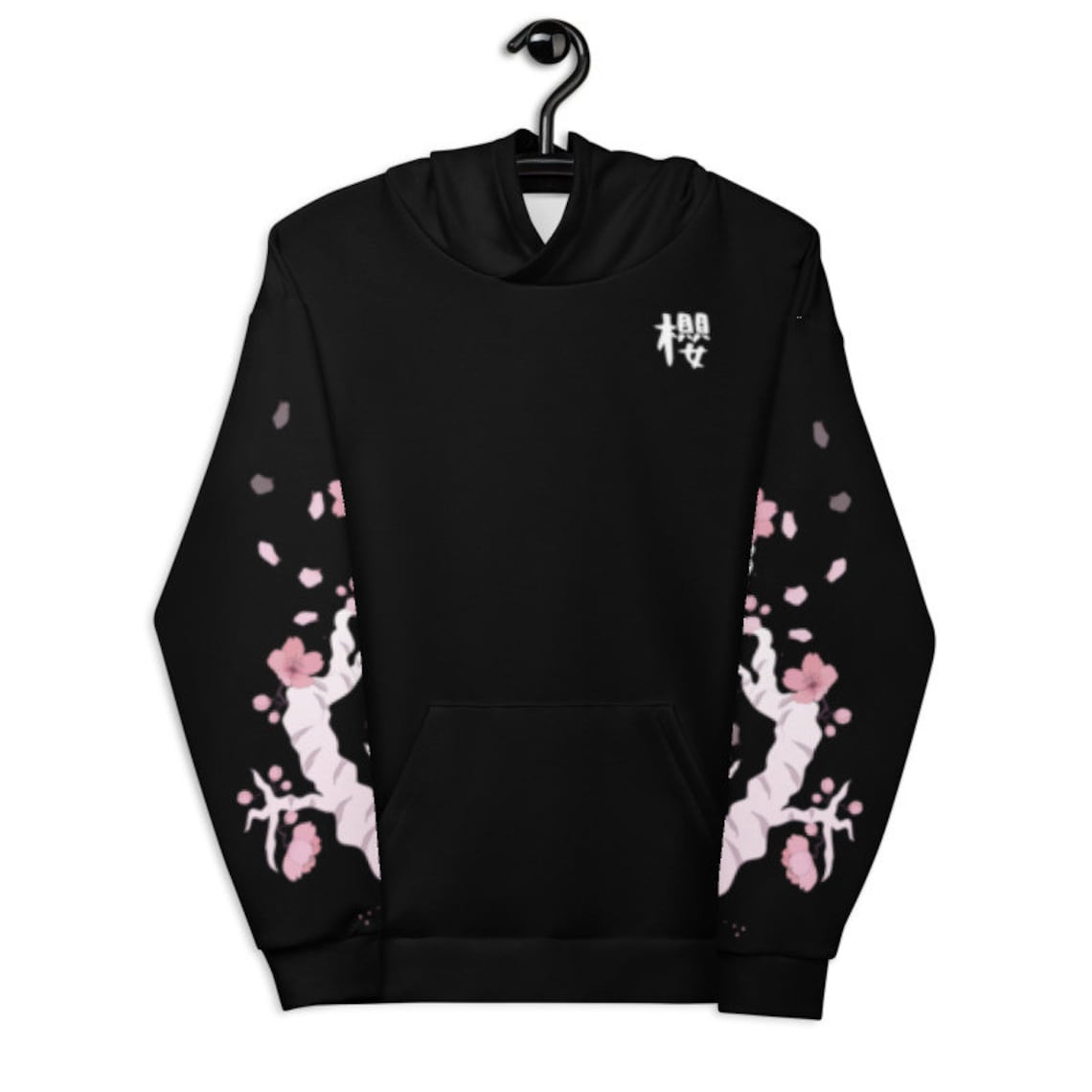 Japanese Cherry Blossom Hoodie Kawaii All Over Print Hoodie Etsy