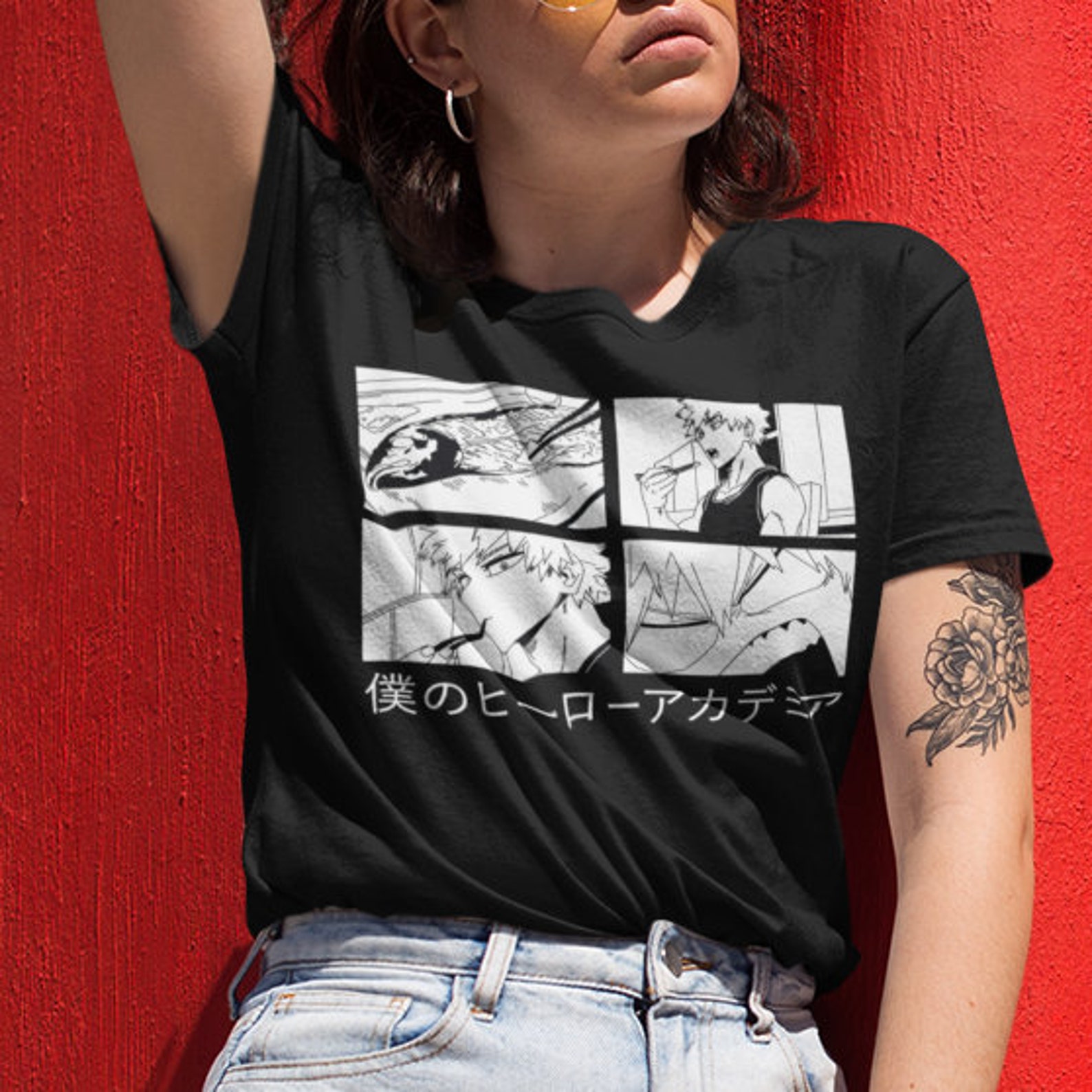 bakugou tie dye shirt