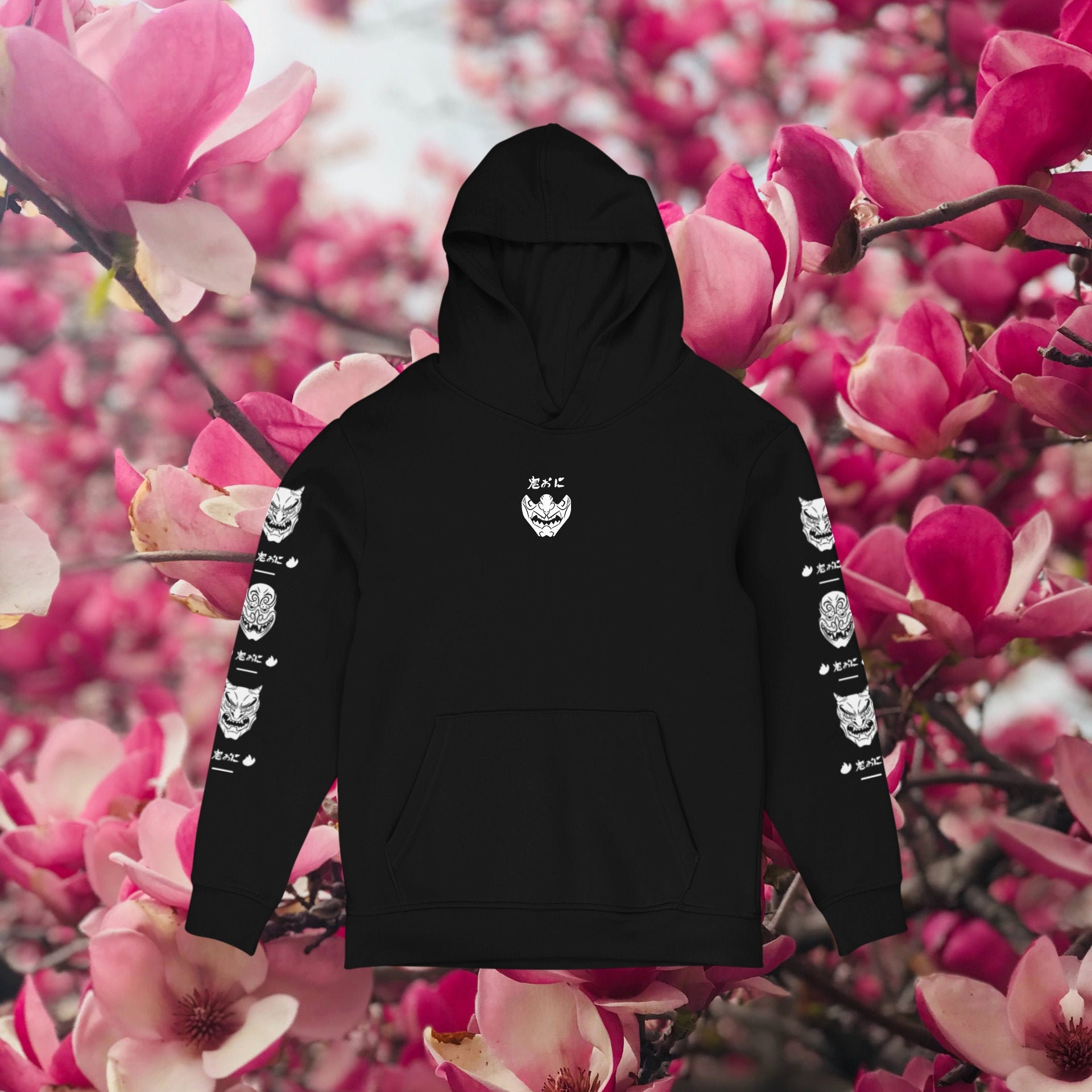 Oni Demon Mask Hoodie Japanese Traditional Mask Hoodie - Etsy