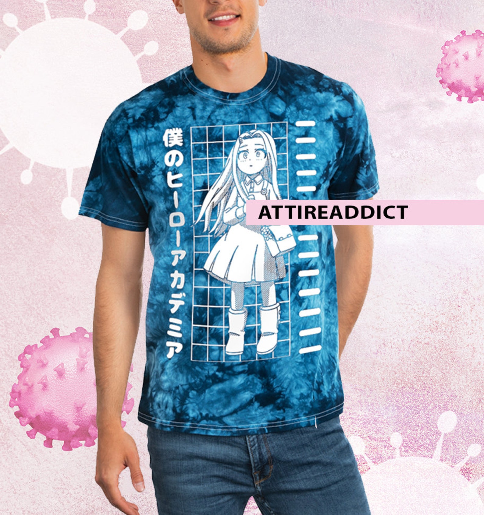 Eri My Hero Academia Tie-dye T-shirt Kawaii Shirt Anime | Etsy