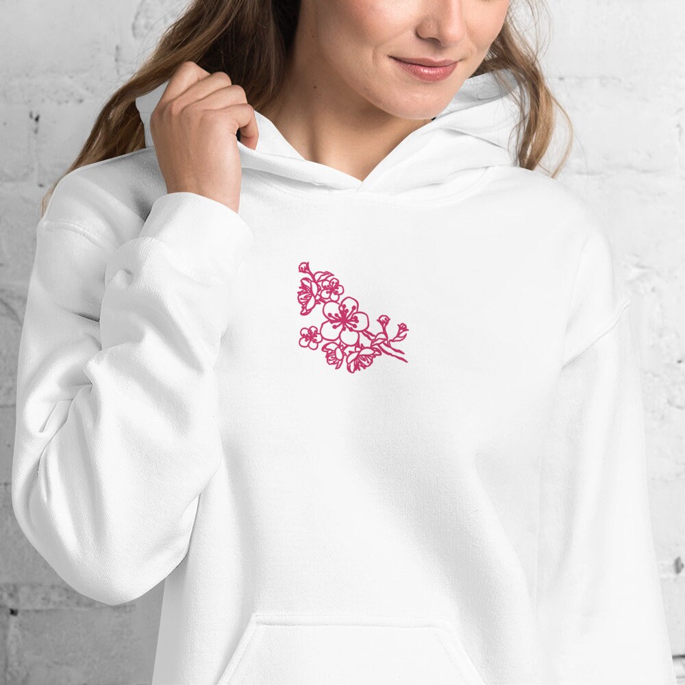 Sakura Cherry Blossom Print Women Hoodie Dress main image 0