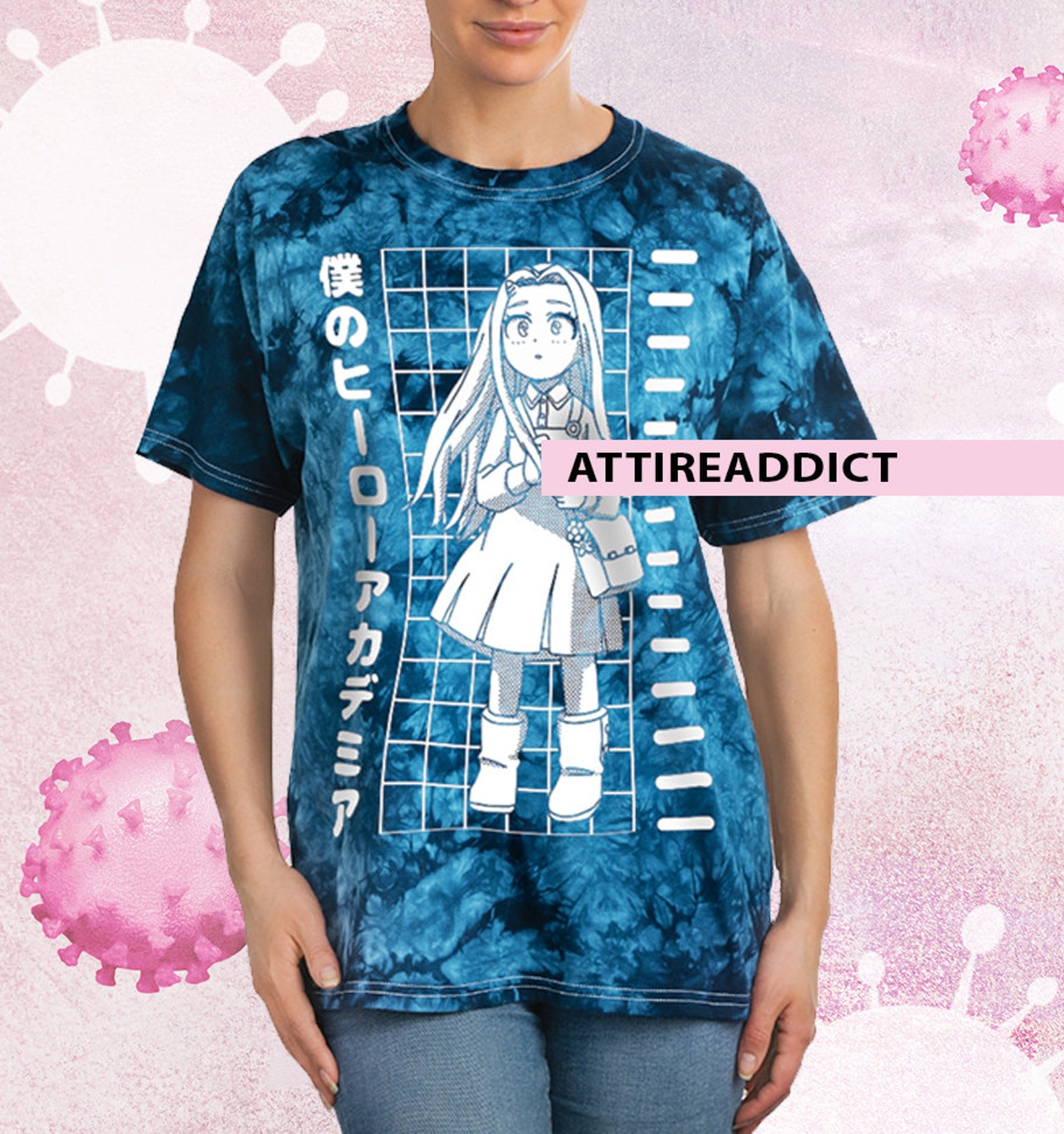 my hero academia tie dye shirt