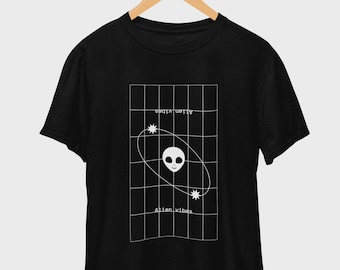 Alien Shirt, UFO Shirt, Space Shirt, Vaporwave Shirt, Vaporwave Clothes, Vaporwave, Streetwear, Cute Alien T-Shirt, UAP Shirt, Space T-Shirt