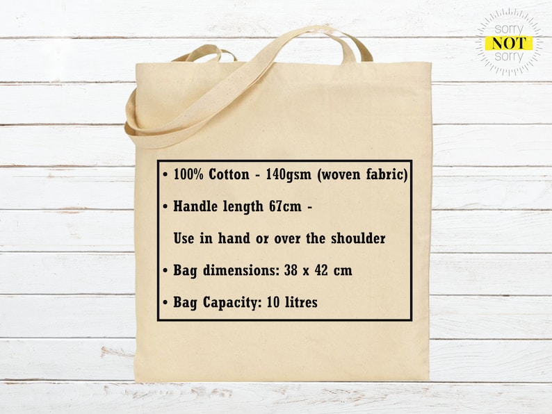 In the Nicest Way F*ck This Funny Reusable Cotton Shopping Tote Bag Perfect Small Present Gift For Her For Him Christmas Stocking Birthday