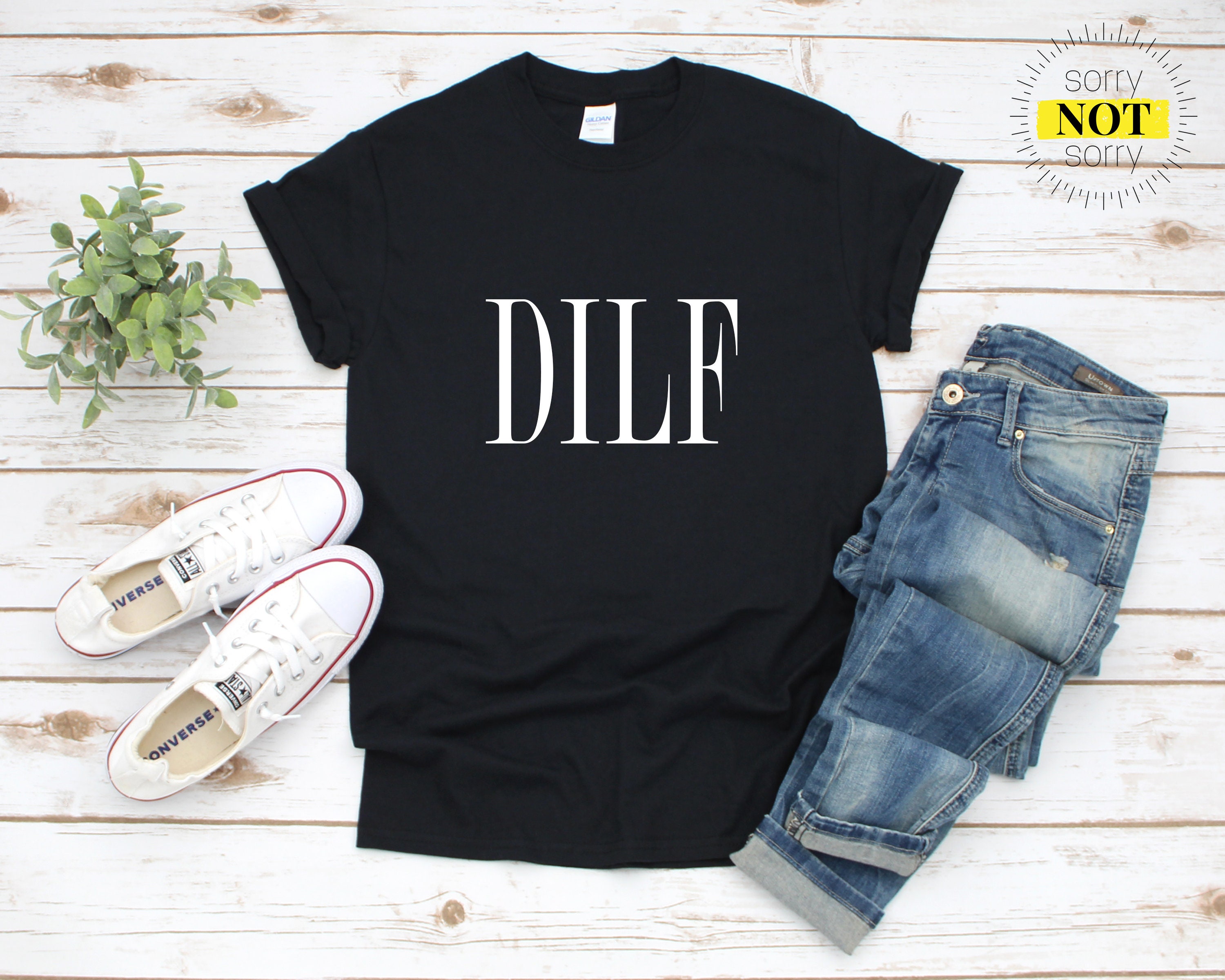 Image of Dilf, Present For Husband, Birthday Present, For Him, Father, Dad, Daddy, T Shirt, Shirts, Perfect Gift