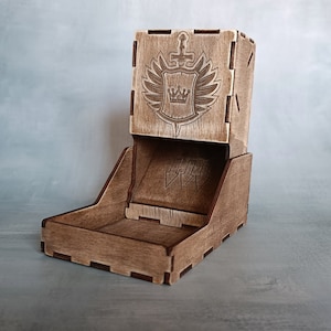 Epic Foldable Dice Tower – Customizable RPG Board Game Accessories, Handmade Gift for Tabletop Gammers