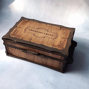 Handmade Wooden Celtic Box with Magnetic Lock – Personalized Gift Chest with Engraving Option, Jewelry or Keepsake Storage