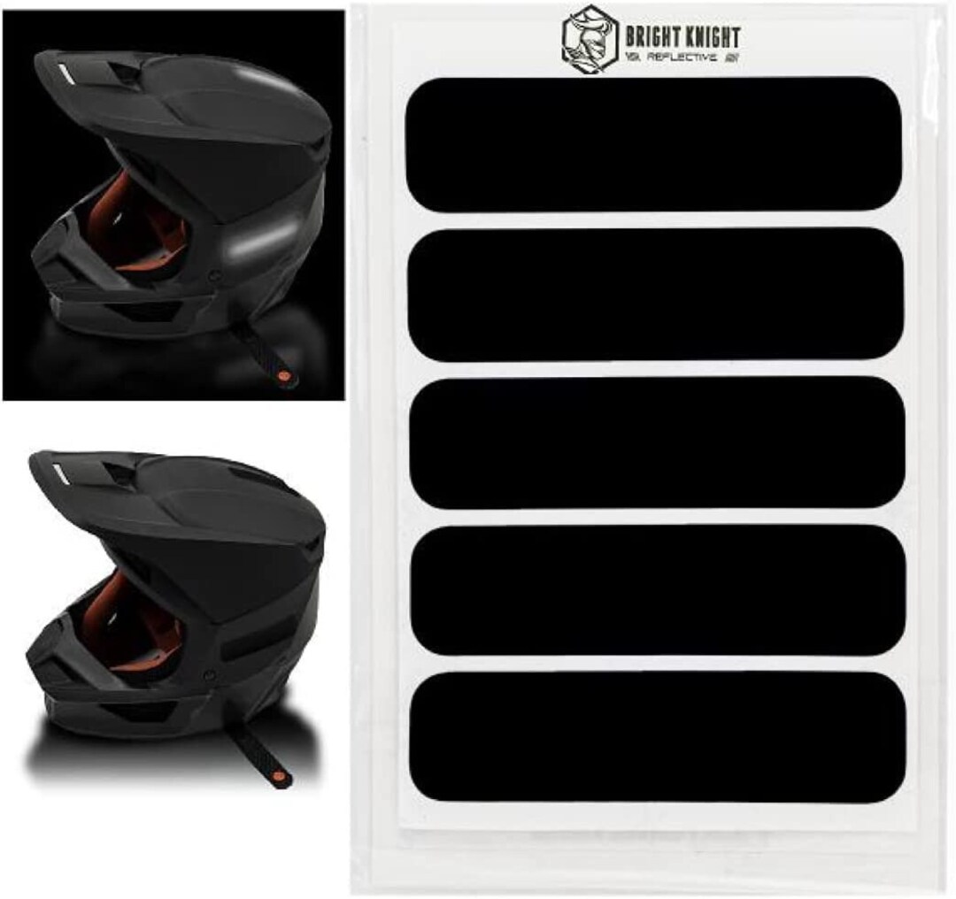 Reflective Vinyl Motorcycle Helmet Safety Decal Stickers 5 Pcs