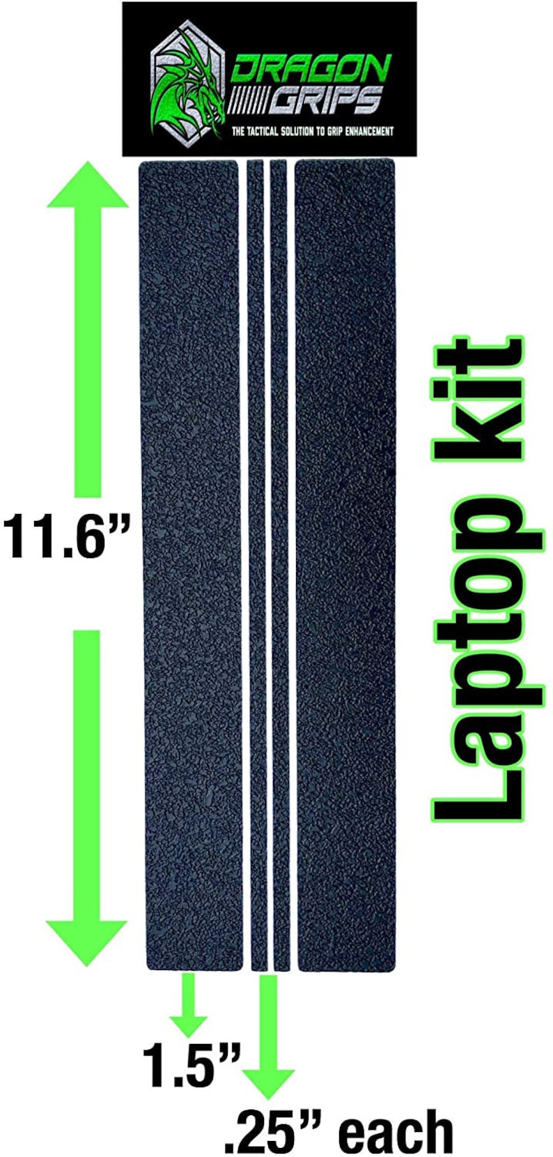 Laptop Grip Tape Kit Textured Rubber Decals for Macbook, Laptops, Cases