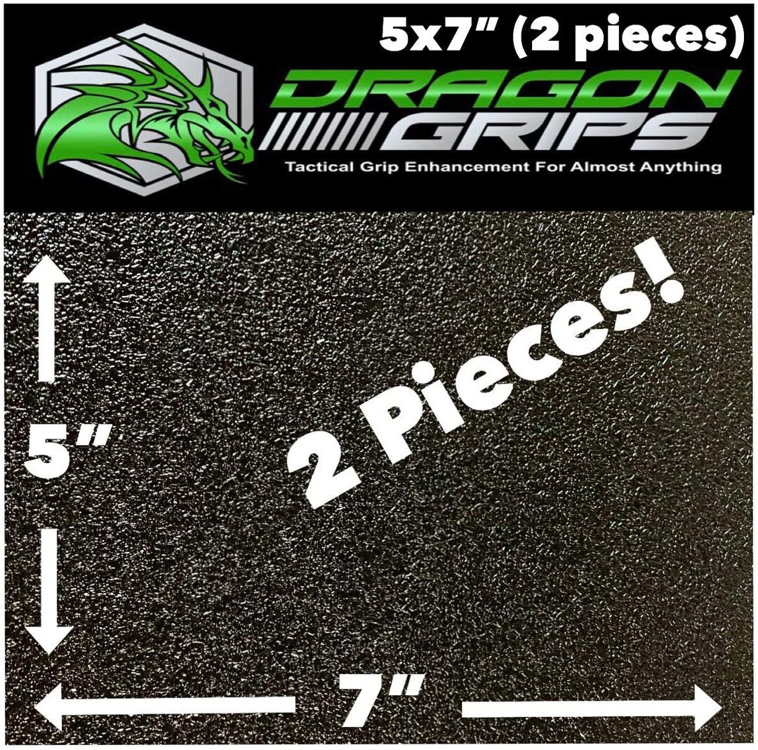 Dragon Grips 5x7 2 Pack Rubber Textured Grip Tape Nonslip Decal Tape