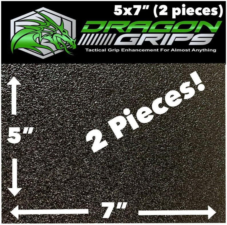 Dragon Grips 5x7 2 Pack Rubber Textured Grip Tape Nonslip Decal Tape