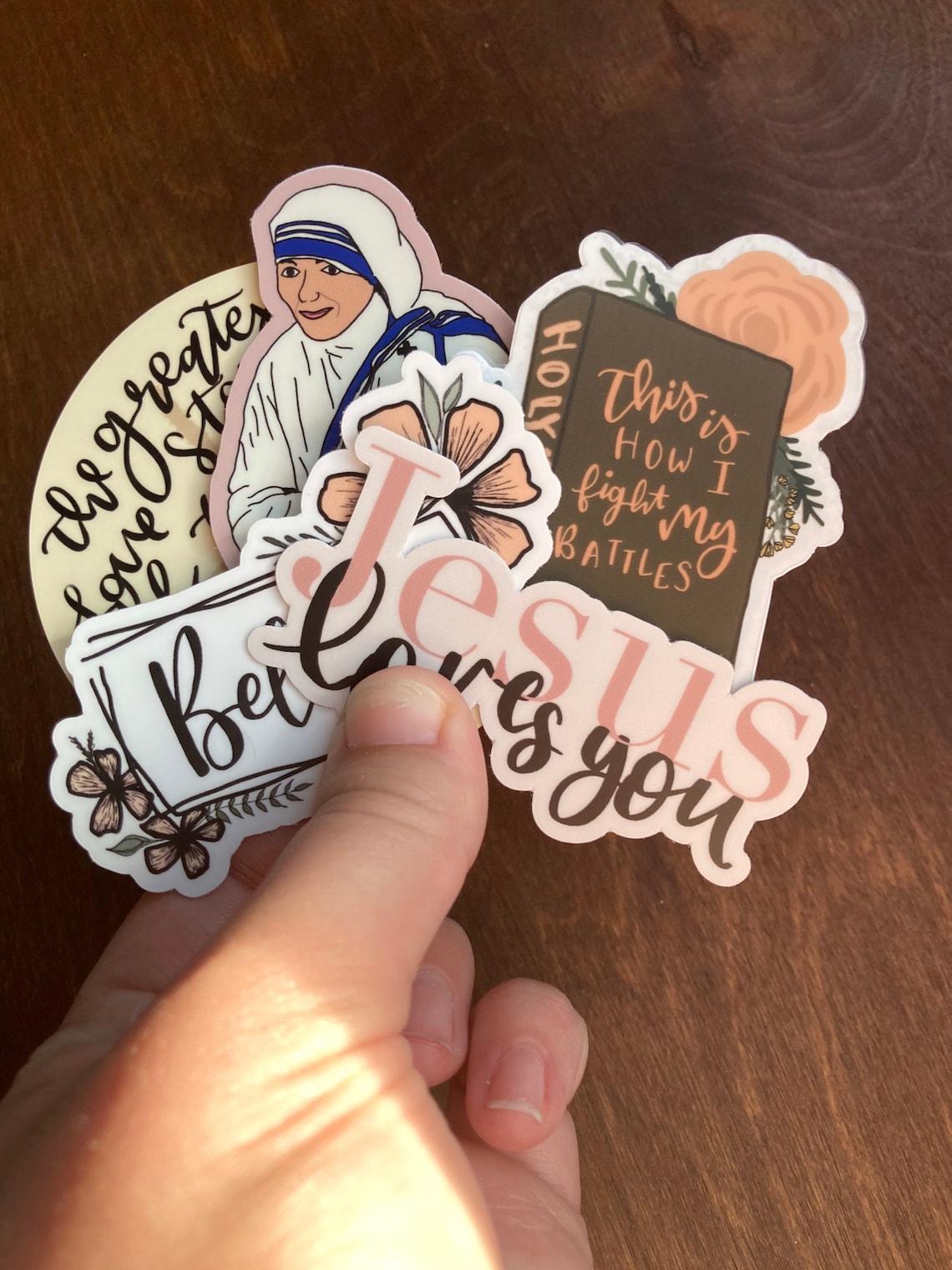 Bible verse sticker/Vinyl Sticker/ Aesthetic sticker/Catholic Etsy