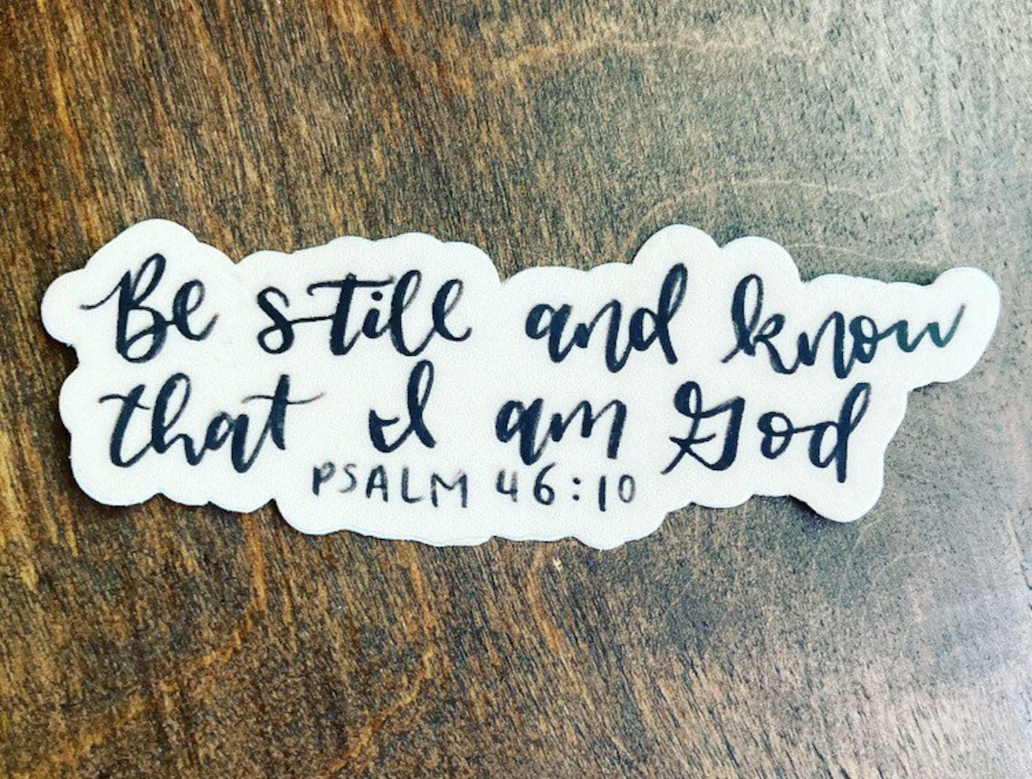 Bible verse sticker/Vinyl Sticker/ Aesthetic sticker/Catholic Etsy