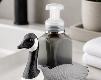 Canada Goose Foaming Soap Bottle Holder | Novelty Bird Lover Gift | Quirky Kitchen & Bathroom Decor