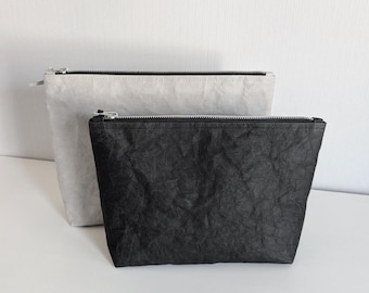 Bolsa SnapPap con pequeño bolsillo interior, neceser, neceser, neceser de maquillaje, neceser, bolsa vegana de papel lavable