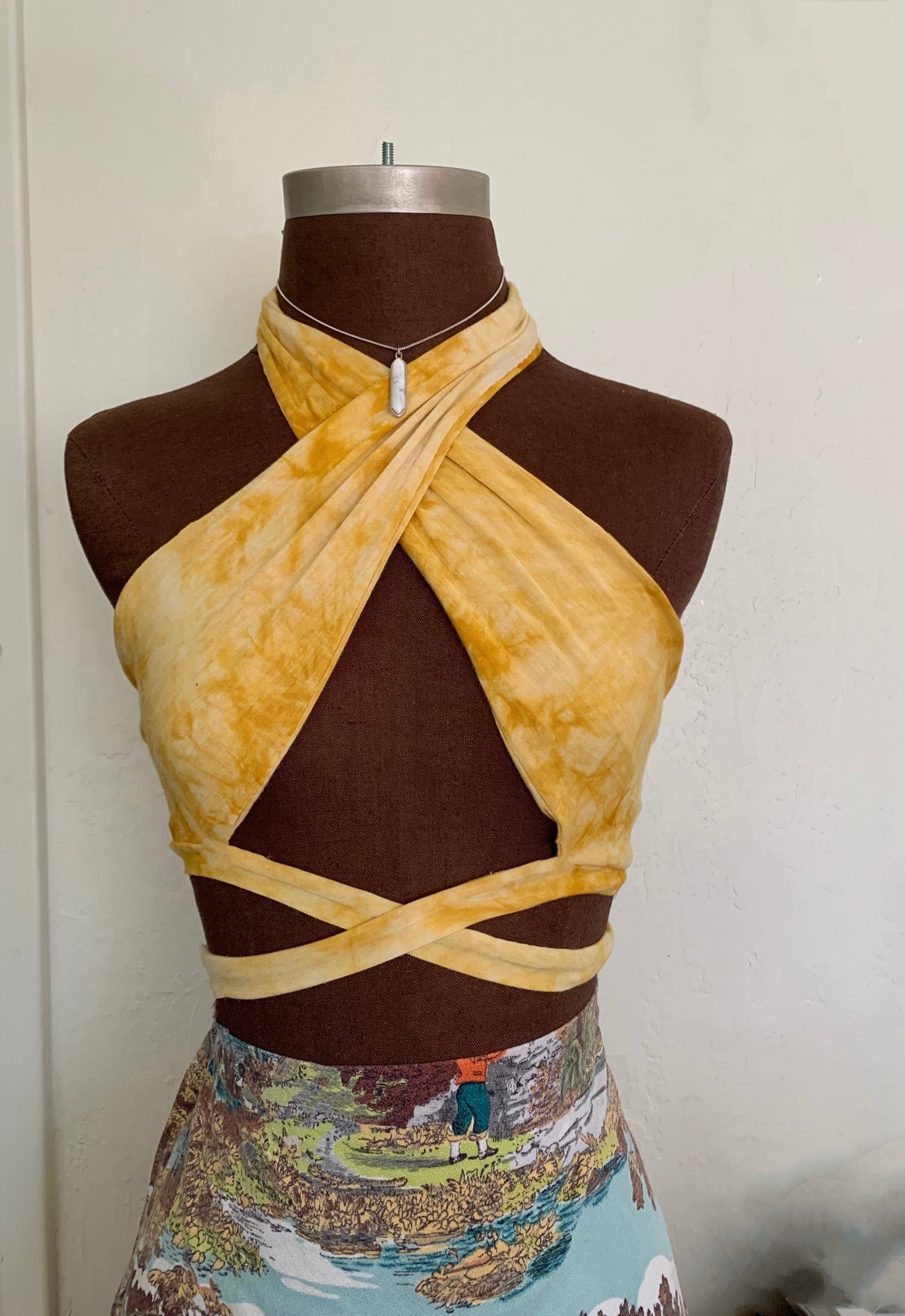 Criss Cross Back Halter Top main image 0