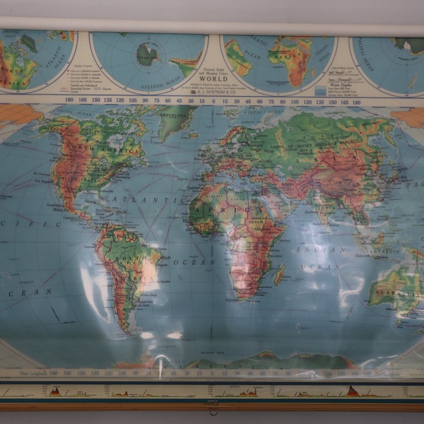 Cram's World Map