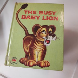 Die beschäftigten Baby Löwe Wunder Bücher Vintage klassische Kinder Kinder Buch