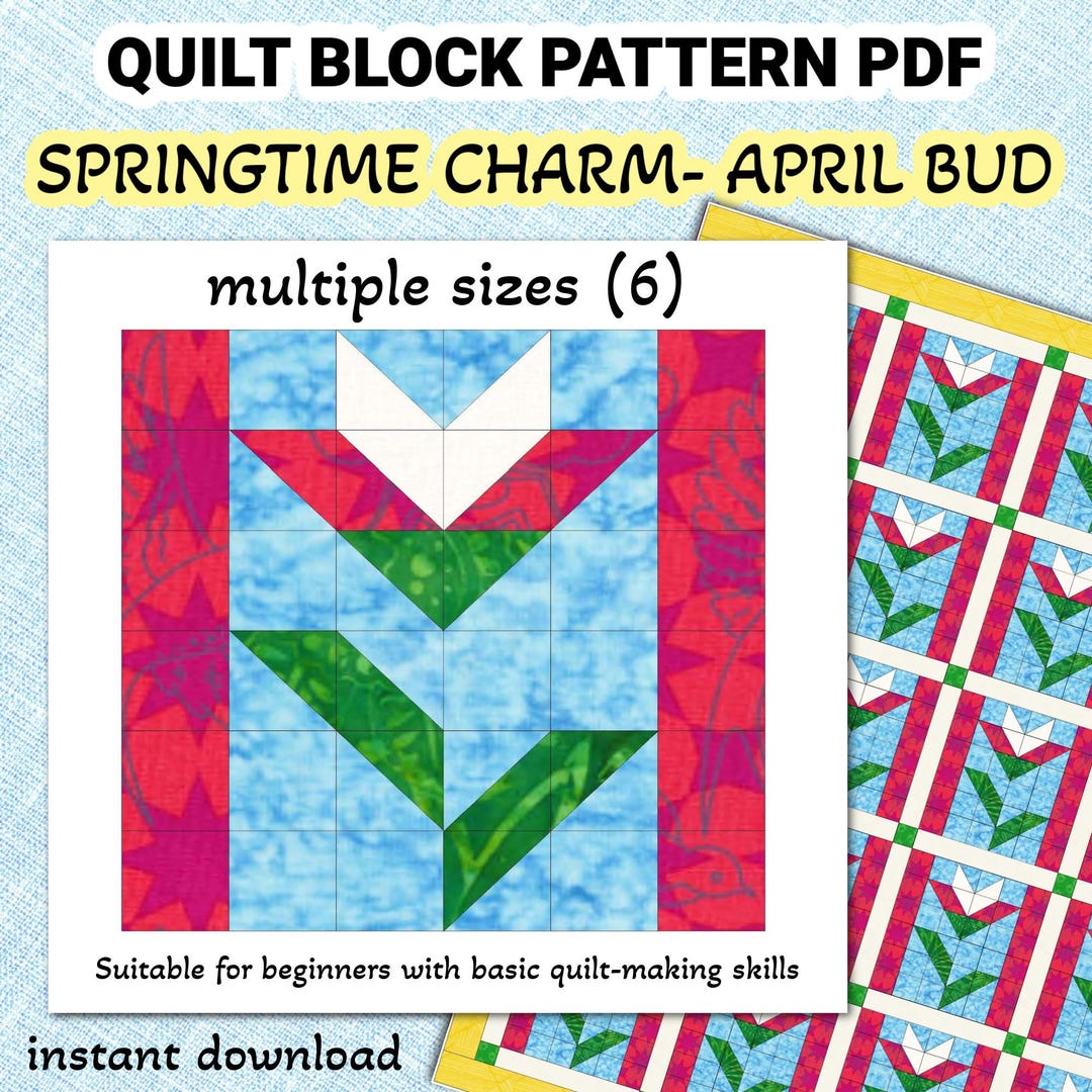 Quilt Pattern PDF for an Easy Quilt Block | Modern Patchwork Design ...