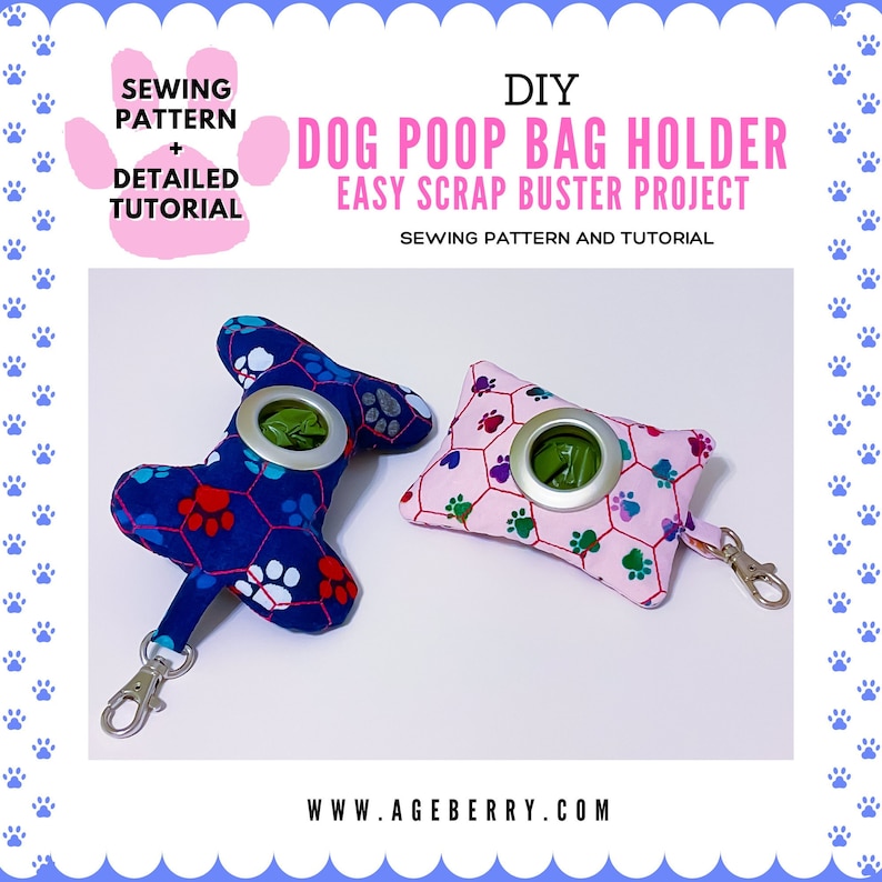 DIY Dog Waste Pouch Dog Poop Bag Holder Sewing Pattern and Etsy
