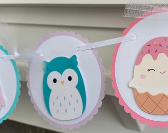 Squish Banner // Birthday Banner // Birthday Decor
