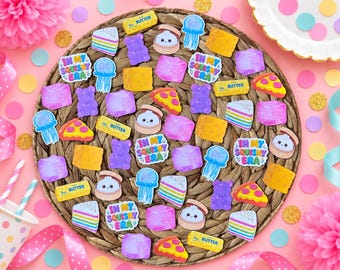 Squishy Birthday Party Confetti, In My Squishy Era Decorations, Colorful Table Scatter, Squishy Party Supplies