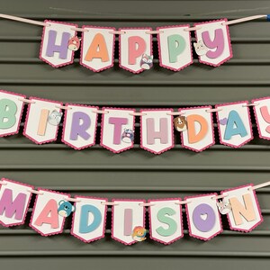 Squish Happy Birthday Banner // Squish Banner