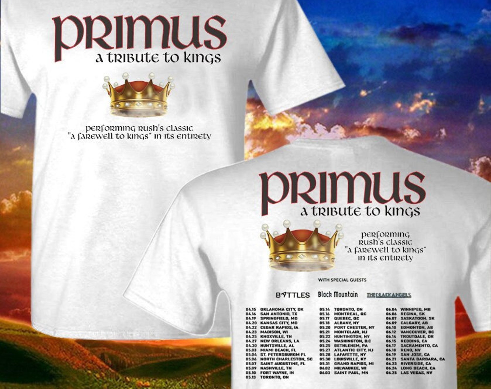 Discover Primus Shirt A Tribut To Kings Music T Shirt Summer World Tour 2022