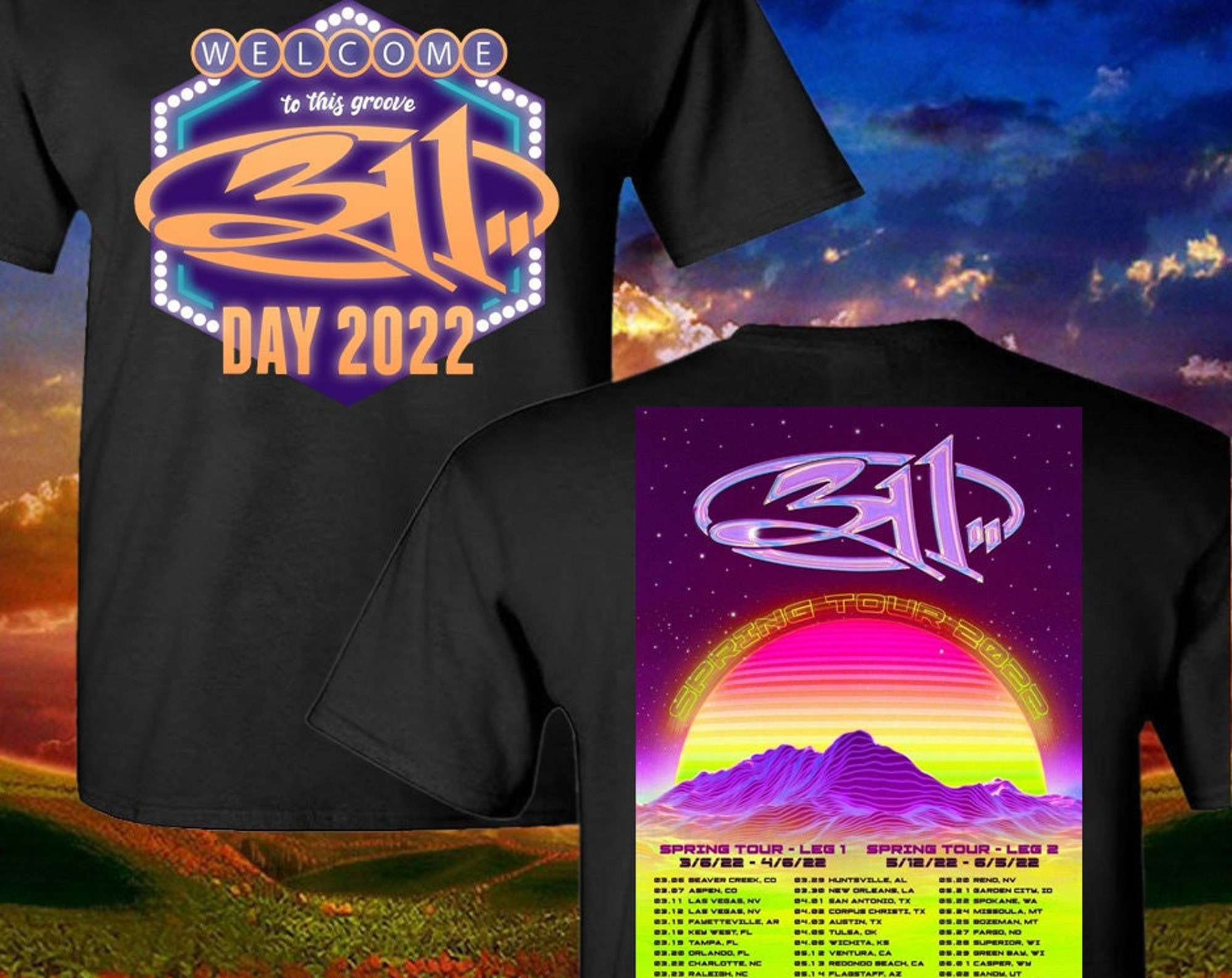 Discover 311 Music Summer World Tour 2022 T Shirt