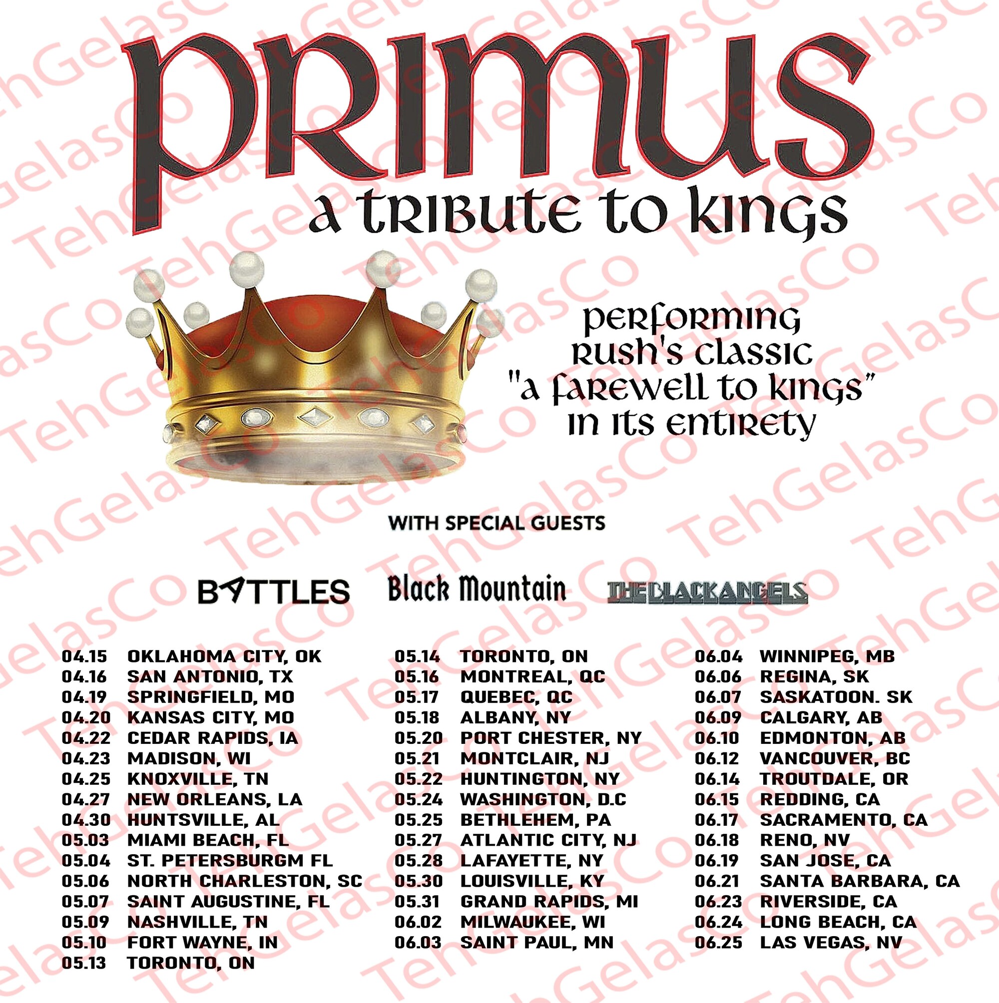 Primus Shirt A Tribut To Kings Music T Shirt Summer World Tour 2022