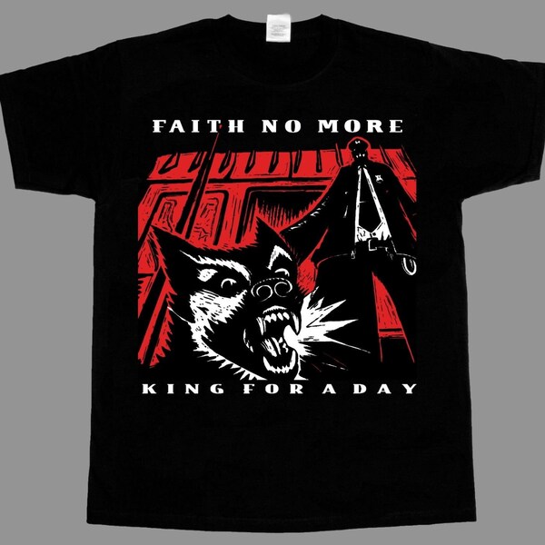 Faith No More T-shirt Unisex Bianca, Logo Classico, Taglia L, Cotone Morbido