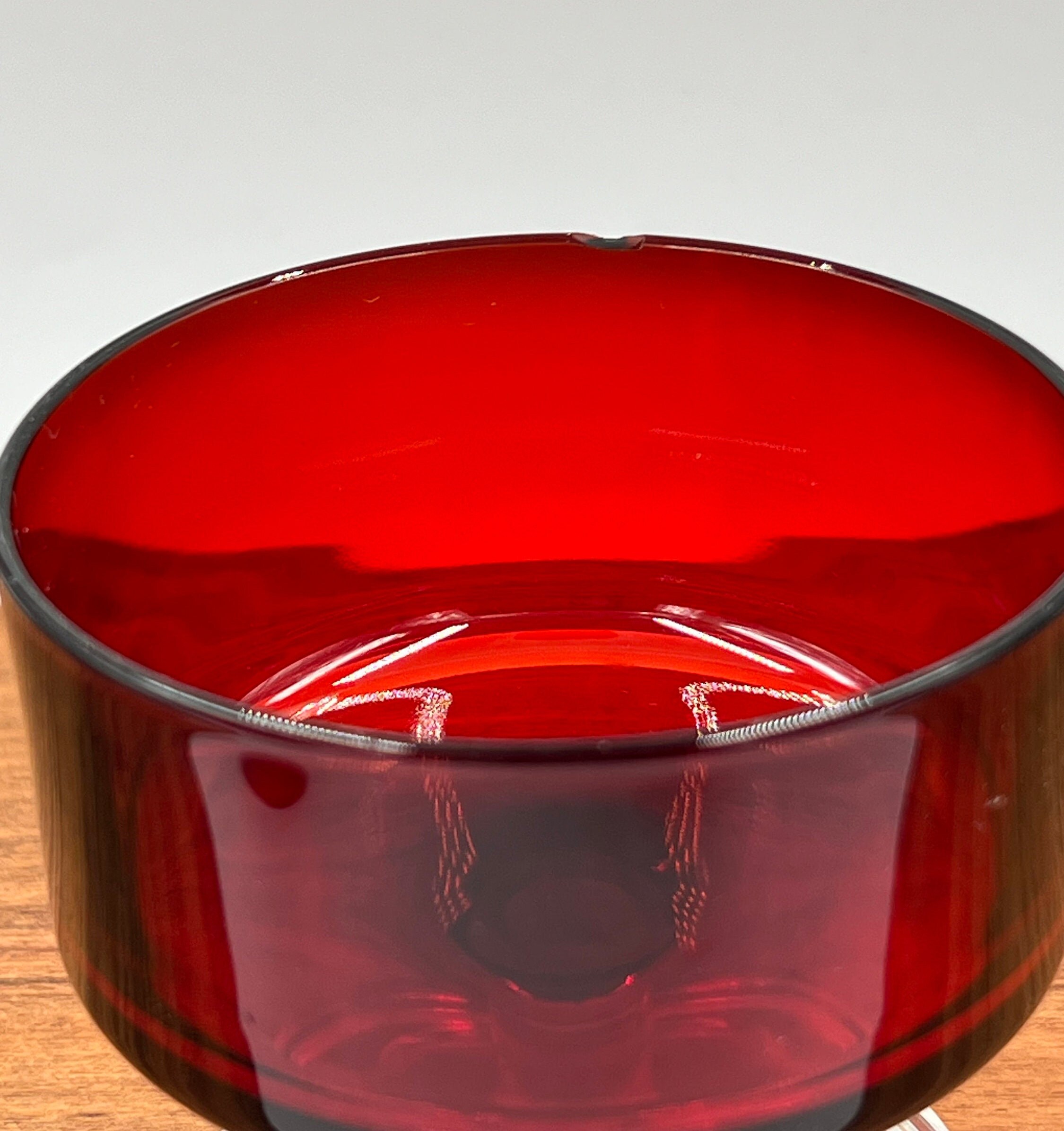Cristal D'arques Ruby Red Salad Plate