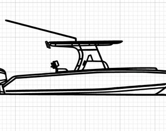Download Center Console Boat Etsy