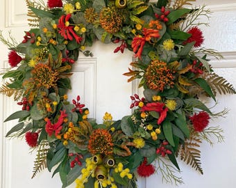 Christmas Native Hancrafted Everlasting Door Wreath - Unavailable until after April 25th
